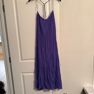 DKNY Vibrant Purple Backless Dress
